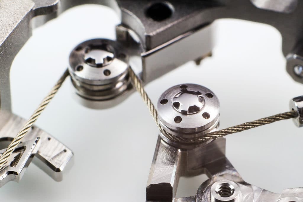 Richard Mille sapphire crystal cable suspension system