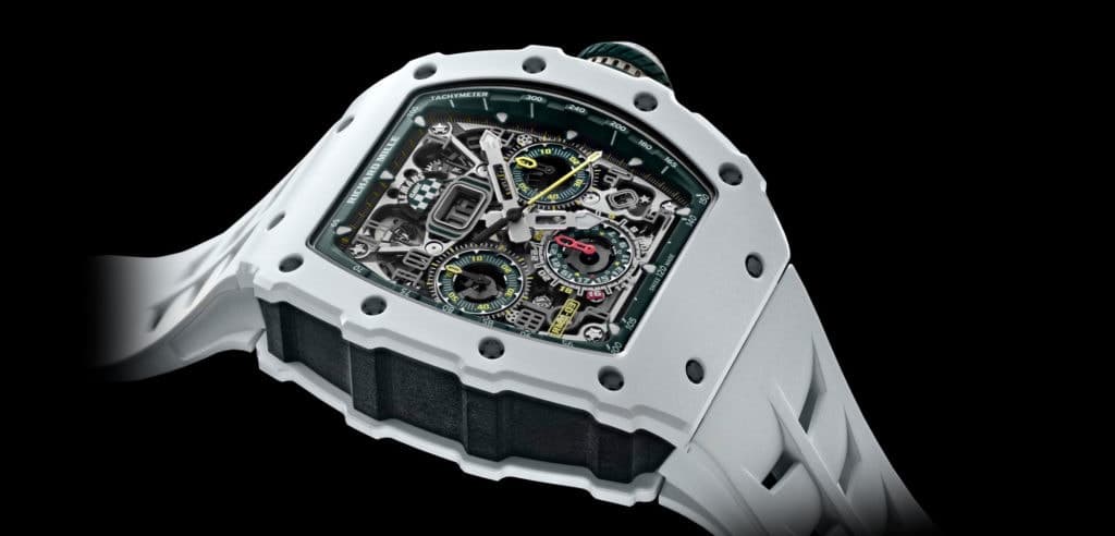 Richard Mille Carbon TPT texture detail